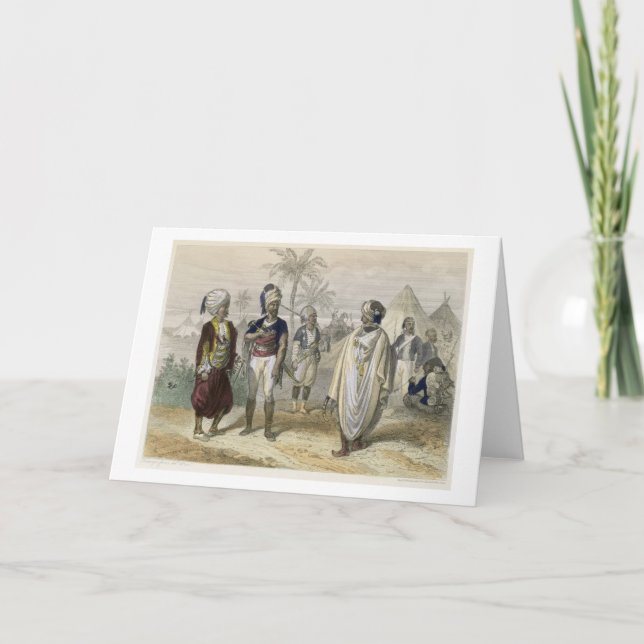 Cartão De Festividades Campo de Voluntários Turcos, de "Constantinopla e (Frente)