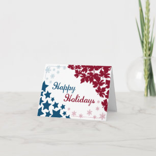 Cartão De Festividades Canadian/American Holiday Card