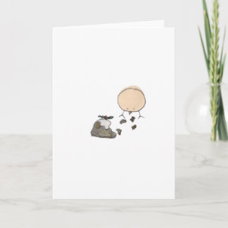 Cartão De Festividades Canário e o pudim do Natal