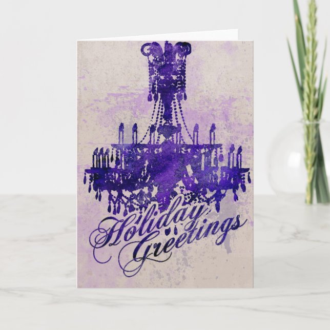 Cartão De Festividades Candelabro do feriado (Frente)