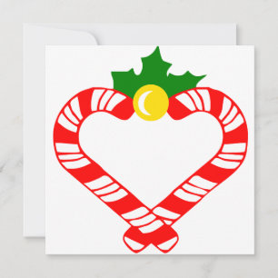 Cartão De Festividades Candy Cane de Natal
