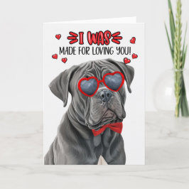 Cartão De Festividades Cane Corso Dog Feita por Te Amar Namorados