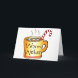 Cartão De Festividades Caneca de café do cacau do natal vintage<br><div class="desc">Cheio da caneca de café do cacau do natal vintage de desejos mornos - Verifique para fora todas estas grandes ideias restantes do presente! Personalize ou personalize qualquens um artigos adicionando seu próprio texto tal como nomes, lugares ou coisas assim como adicione suas próprias ideias dos gráficos para criar uns...</div>