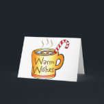 Cartão De Festividades Caneca de café do cacau do natal vintage<br><div class="desc">Cheio da caneca de café do cacau do natal vintage de desejos mornos - Verifique para fora todas estas grandes ideias restantes do presente! Personalize ou personalize qualquens um artigos adicionando seu próprio texto tal como nomes, lugares ou coisas assim como adicione suas próprias ideias dos gráficos para criar uns...</div>