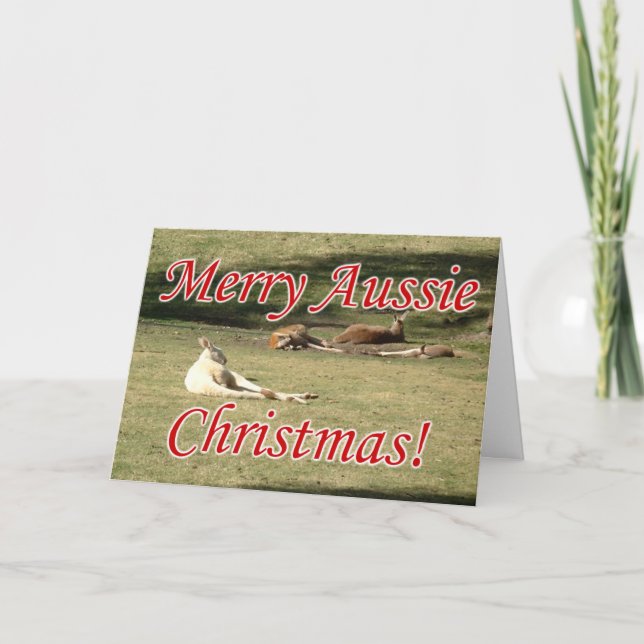 Cartão De Festividades Cangurus (Frente)