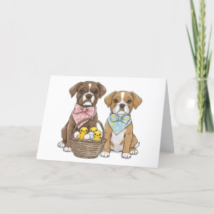 Cartão De Festividades Caninos do felz pascoa