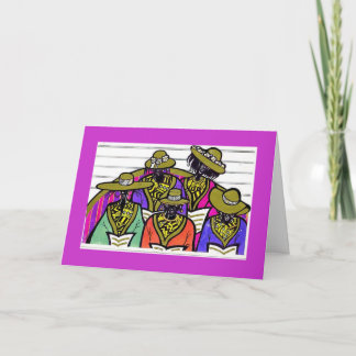 CARTÃO DE FESTIVIDADES CANTE O CORO CANTAM