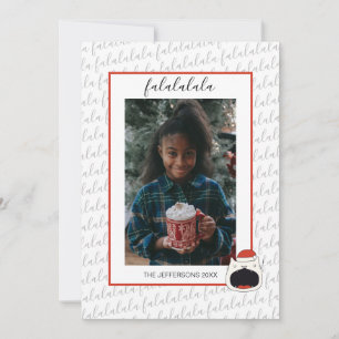 Cartão De Festividades Canto Bonito Fa La La La La La Foto De Natal