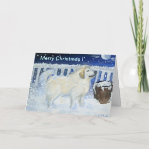 Cartão De Festividades Cão do Feliz Natal