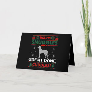 Cartão De Festividades Cão Feliz Natal - Grande Cão Danado