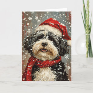 Cartão De Festividades Cão Havanês Personalizado Natal