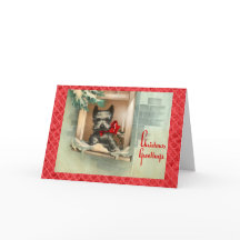 Cão preto do Scottie no vermelho da janela