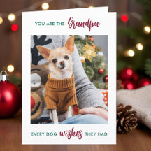 Cão Vovô Personalizado Avô Vovô Foto de Natal
