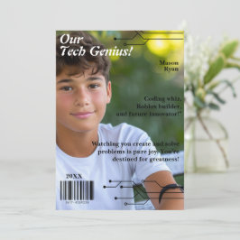 Cartão De Festividades Capa da Nossa Revista Tech Genius