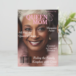 Cartão De Festividades Capa da Revista Rainha Mãe