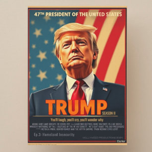 Cartão De Festividades Capa da série irônica de Donald Trump 2026