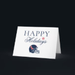 Cartão De Festividades Capacete de Futebol Ole Miss | Azul Escuro<br><div class="desc">Confira esses designs da Universidade do Mississippi! Adquira aqui todas as novidades em produtos Mississippi Rebels. Todos esses produtos Zazzle são personalizáveis com seu ano de turma,  nome e clube. Esses produtos são presentes perfeitos para estudantes,  ex-alunos,  familiares,  amigos ou fãs da Universidade Ole Miss.</div>