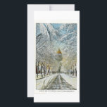 Cartão De Festividades Capitólio Estadual em Winter, Denver, Colorado<br><div class="desc">Tirada de um cartão postal de cor de mão vintage dos anos 30,  esta imagem mostra o Capitólio Estadual em Denver,  Colorado,  no inverno.</div>