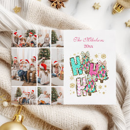 Cartão De Festividades Caprichoso 9 Foto Ho Ho Ho Natal Família