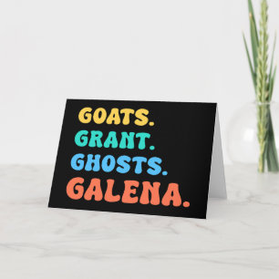 Cartão De Festividades Caprinos concedem fantasmas GALENA