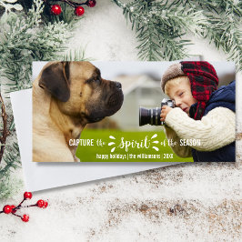 Cartão De Festividades Capturar a Tipografia Whimsical do Espírito de Nat