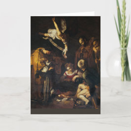 Cartão De Festividades Caravaggio - Cena da Natividade