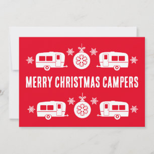 Cartão De Festividades Caravana Feliz Natal Acampamento
