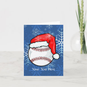 Cartão De Festividades Card - Baseball Christmas
