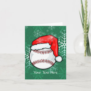 Cartão De Festividades Card - Baseball Christmas