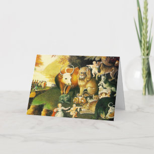 Cartão De Festividades Card: The Peaceable Kingdom