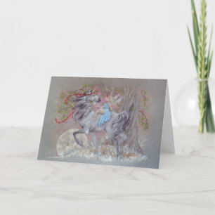 Cartão De Festividades Card - Unicorn Fairy Valentine
