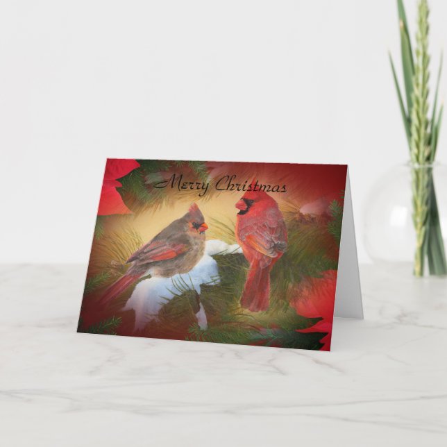 Cartão De Festividades Cardeais de Natal (Frente)