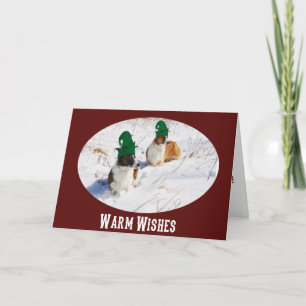 Cartão De Festividades Cardigan Welsh Corgi Elves Christmas Card
