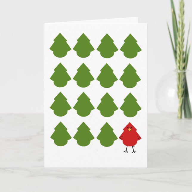 Cartão De Festividades Cardinal (Frente)