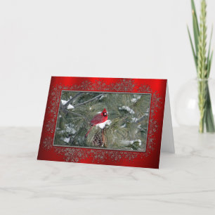 Cartão De Festividades Cardinal 3093 Frame Christmas Card