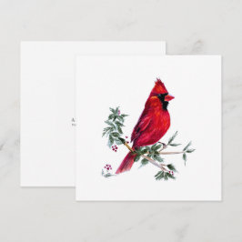Cartão De Festividades Cardinal em Aquarela por Amy DeVane Art Cards