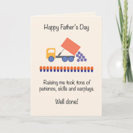 Cartão De Festividades Carga de caminhão engraçada e fofa para o Dia dos