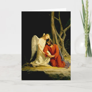 Cartão De Festividades Carl Heinrich Bloch - Gethsemane