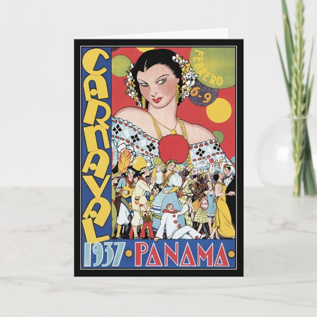 Cartão De Festividades Carnaval! (Frente)