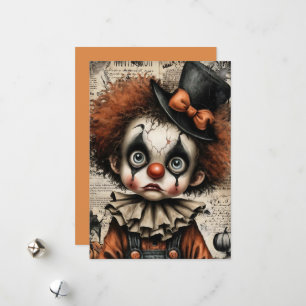 Cartão De Festividades Carnaval Rachado – A Máscara Melancólica