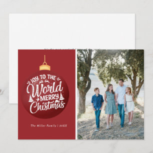 Cartão De Festividades Carol Family Photo Christmas Cards