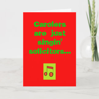 Cartão De Festividades Carolers só estão cantando...