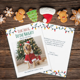 Cartão De Festividades Caros Papais noeis Definem Foto De Cachorro Engraç