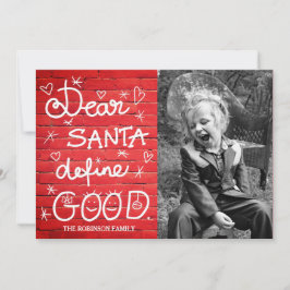 Cartão De Festividades Caros Papais noeis definem um bom script Photo Red