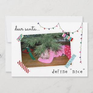 Cartão De Festividades Caros Papais noeis Definem uma bela foto de Natal