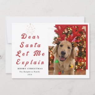 Cartão De Festividades "Caros Papais noeis, Deixe-me explicar - Foto dive