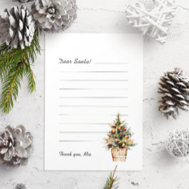 Cartão De Festividades Caros Papais noeis - Letra Feliz Árvore de Natal