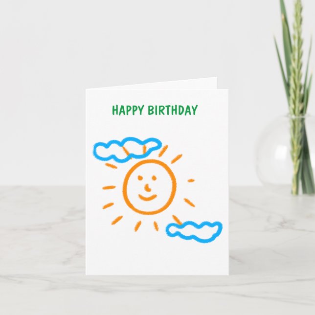 Cartão De Festividades Carregar Crianças de Desenho Transformando Trabalh (Frente)