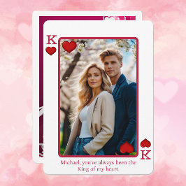 Cartão De Festividades Carro de Dia de os namorados de Foto Rei do Meu Co