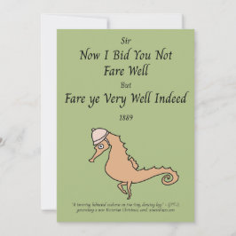 Cartão De Festividades Carro de férias vitoriano